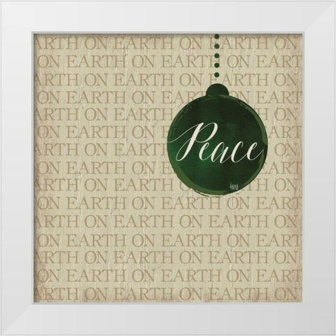 Christmas Ornaments III White Modern Wood Framed Art Print by hartworks
