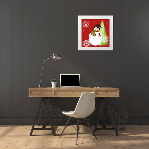 White Christmas Wishes II White Modern Wood Framed Art Print by Reed, Tara