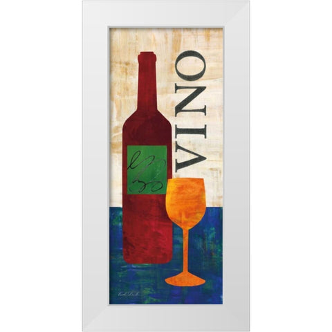 Wine and Vino I White Modern Wood Framed Art Print by Dundon, Caitlin