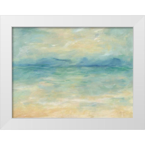 Ocean Reflections Landscape White Modern Wood Framed Art Print by Coulter, Cynthia