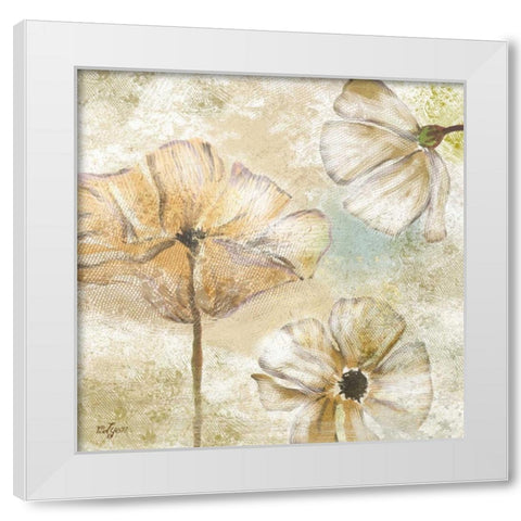 Poppy Passion Neutral I White Modern Wood Framed Art Print by Lyon, Rebecca