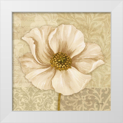 Soft Bloom I White Modern Wood Framed Art Print by Gladding, Pamela