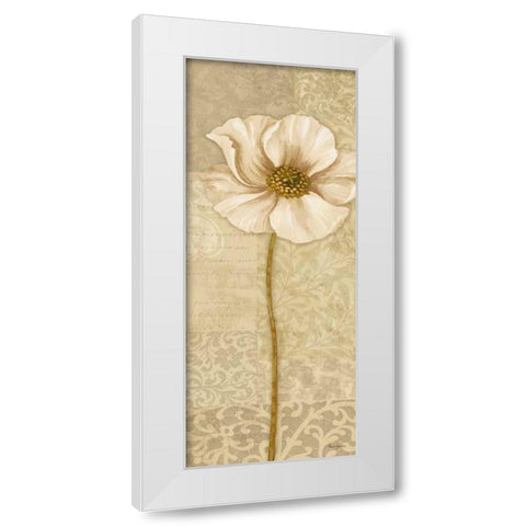 Soft Bloom Panel I White Modern Wood Framed Art Print by Gladding, Pamela