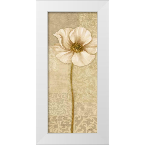 Soft Bloom Panel I White Modern Wood Framed Art Print by Gladding, Pamela