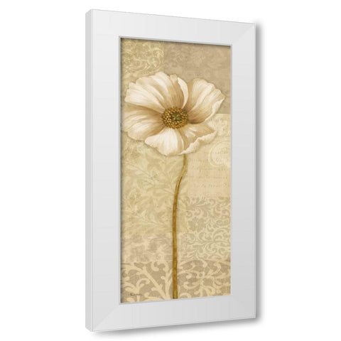 Soft Bloom Panel II White Modern Wood Framed Art Print by Gladding, Pamela