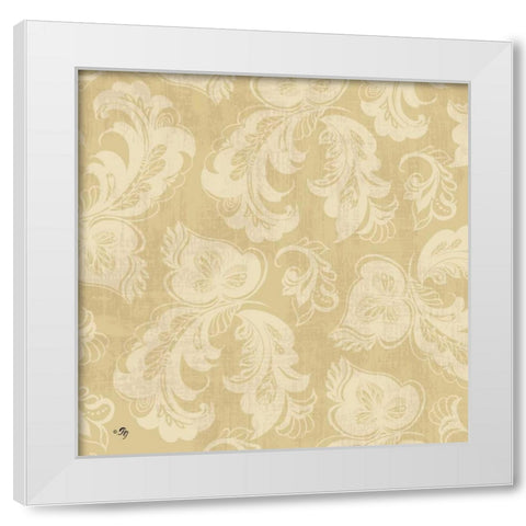 Neutral Pattern III White Modern Wood Framed Art Print by Gladding, Pamela