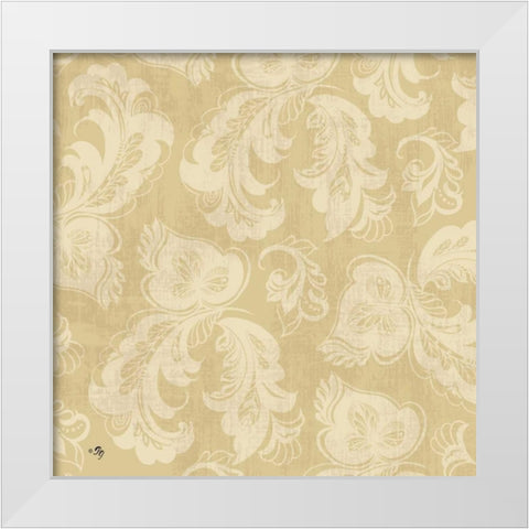 Neutral Pattern III White Modern Wood Framed Art Print by Gladding, Pamela