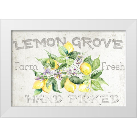 Lemon  Grove I White Modern Wood Framed Art Print by Tre Sorelle Studios