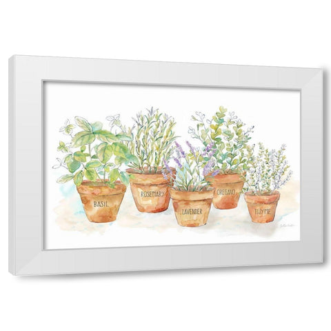 Let it Grow I clean White Modern Wood Framed Art Print by Coulter, Cynthia