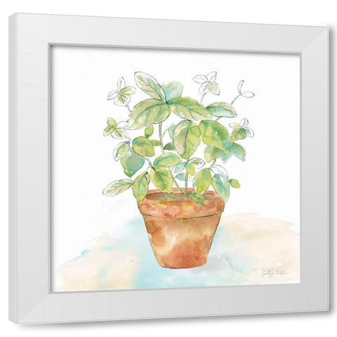 Let it Grow VI White Modern Wood Framed Art Print by Coulter, Cynthia