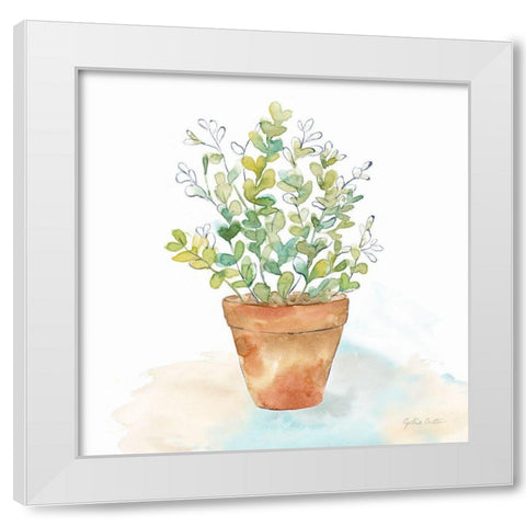 Let it Grow IX White Modern Wood Framed Art Print by Coulter, Cynthia