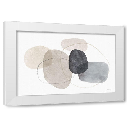 Think  Neutral 09A White Modern Wood Framed Art Print by Audit, Lisa