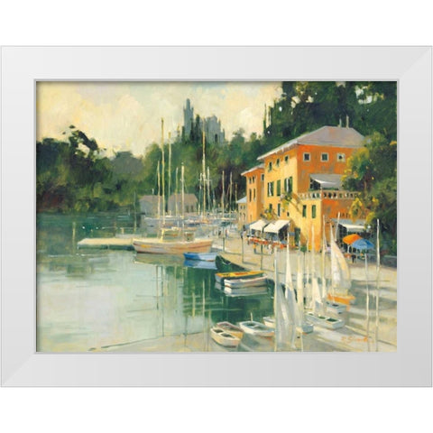 Portofino Heights White Modern Wood Framed Art Print by Simandle, Marilyn