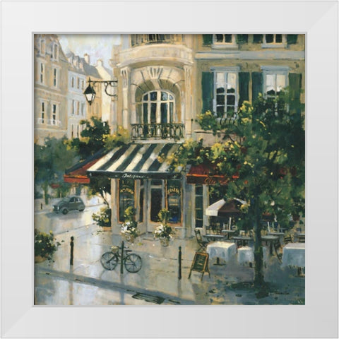 Antique Boulevard White Modern Wood Framed Art Print by Simandle, Marilyn