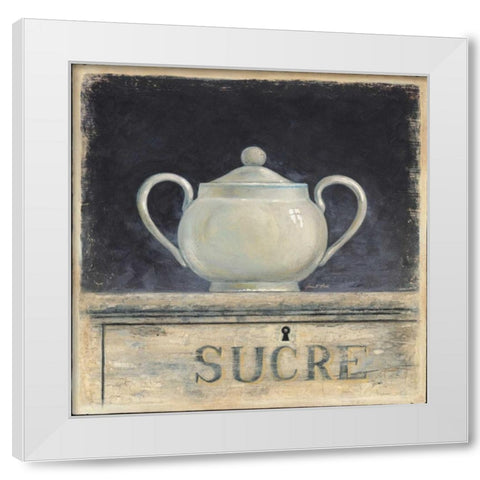 Sucre De Provence White Modern Wood Framed Art Print by Fisk, Arnie