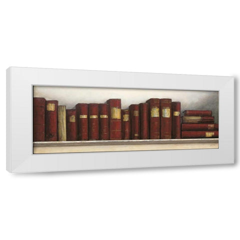 Study In Red White Modern Wood Framed Art Print by Fisk, Arnie