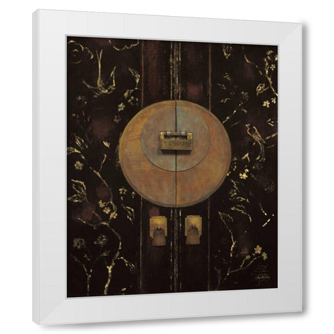 Mystic Bird Armoire White Modern Wood Framed Art Print by Fisk, Arnie