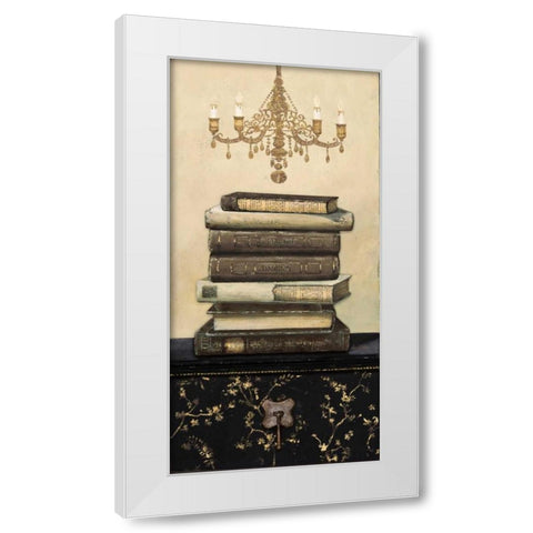 Book Story 1 White Modern Wood Framed Art Print by Fisk, Arnie