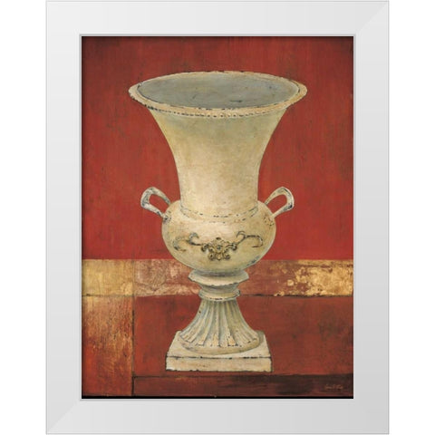 Urn 1 White Modern Wood Framed Art Print by Fisk, Arnie