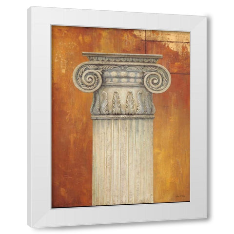 Pillar 1 White Modern Wood Framed Art Print by Fisk, Arnie