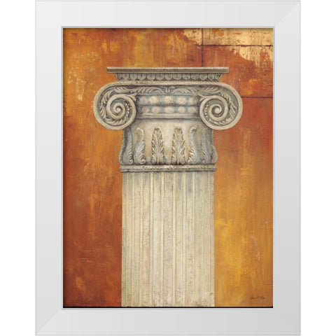 Pillar 1 White Modern Wood Framed Art Print by Fisk, Arnie