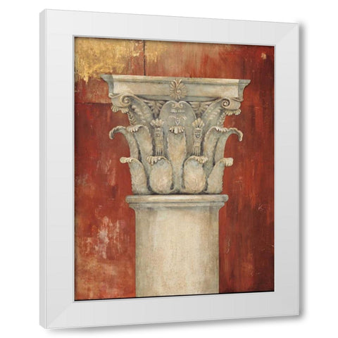 Pillar 2 White Modern Wood Framed Art Print by Fisk, Arnie