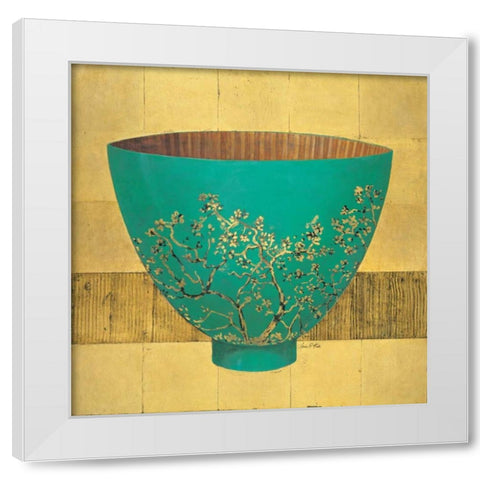 Blossom Bowl  White Modern Wood Framed Art Print by Fisk, Arnie