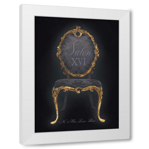 Salon XVI White Modern Wood Framed Art Print by Fisk, Arnie