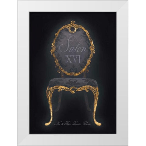 Salon XVI White Modern Wood Framed Art Print by Fisk, Arnie