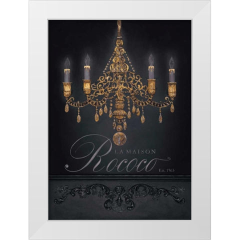 La Maison Rococo White Modern Wood Framed Art Print by Fisk, Arnie