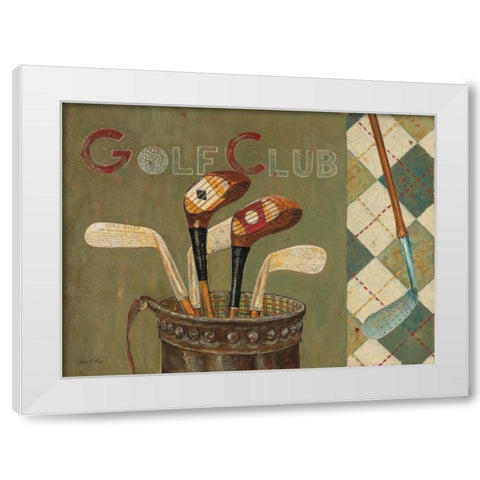 Golf Club White Modern Wood Framed Art Print by Fisk, Arnie