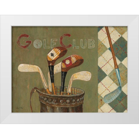 Golf Club White Modern Wood Framed Art Print by Fisk, Arnie