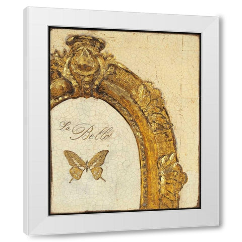 Gilded Beauty White Modern Wood Framed Art Print by Fisk, Arnie