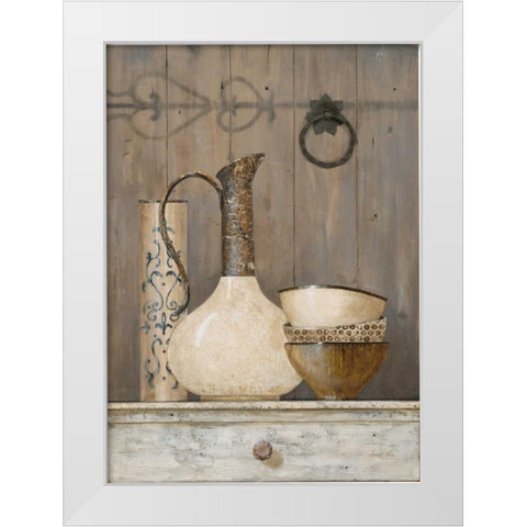 Artisan Collection 1 White Modern Wood Framed Art Print by Fisk, Arnie