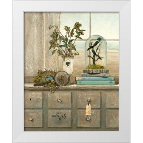 Window on the World White Modern Wood Framed Art Print by Fisk, Arnie