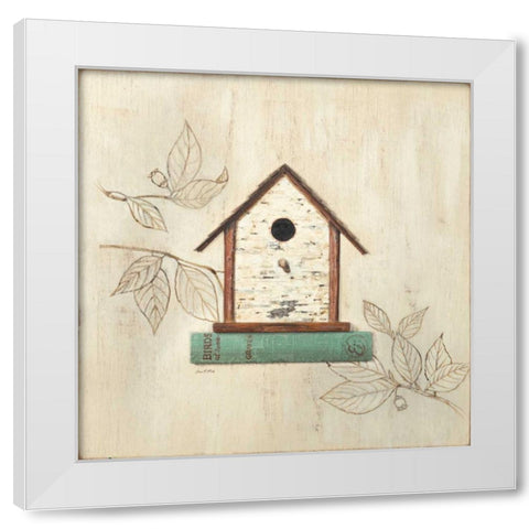 Aviary Home White Modern Wood Framed Art Print by Fisk, Arnie