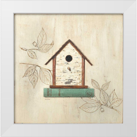 Aviary Home White Modern Wood Framed Art Print by Fisk, Arnie