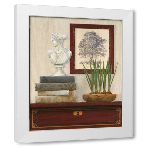 Classical Story White Modern Wood Framed Art Print by Fisk, Arnie