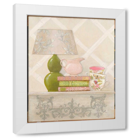 Sorbet Vignette White Modern Wood Framed Art Print by Fisk, Arnie