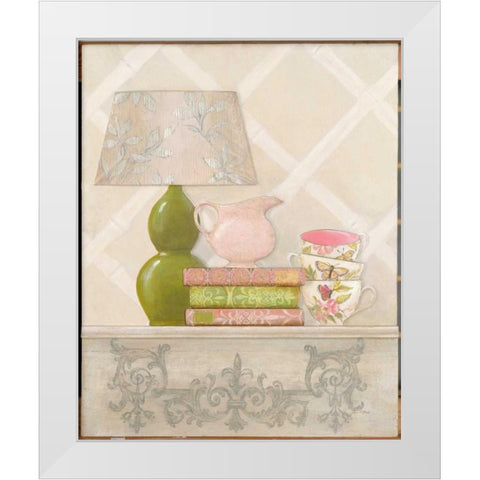 Sorbet Vignette White Modern Wood Framed Art Print by Fisk, Arnie