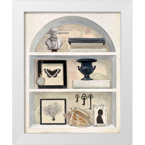 Classic Story I White Modern Wood Framed Art Print by Fisk, Arnie