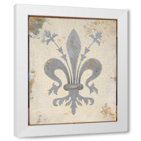 Tiffany Fleur White Modern Wood Framed Art Print by Fisk, Arnie