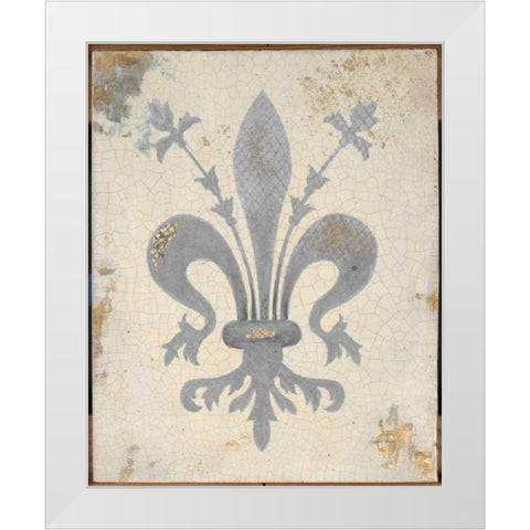 Tiffany Fleur White Modern Wood Framed Art Print by Fisk, Arnie