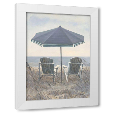 Tide Coming In White Modern Wood Framed Art Print by Fisk, Arnie