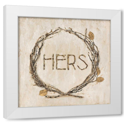 Hers Lodge White Modern Wood Framed Art Print by Fisk, Arnie