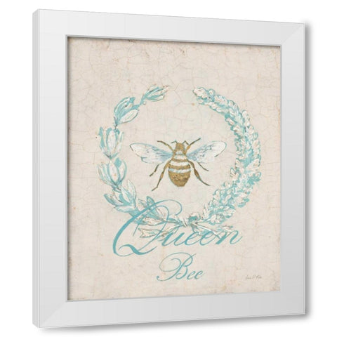 Tiffany Bee White Modern Wood Framed Art Print by Fisk, Arnie