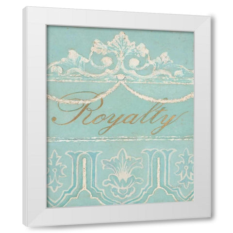 Tiffany Royalty White Modern Wood Framed Art Print by Fisk, Arnie