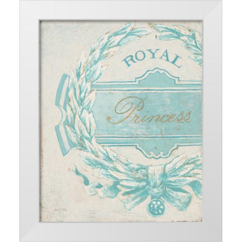 Tiffany Princess White Modern Wood Framed Art Print by Fisk, Arnie