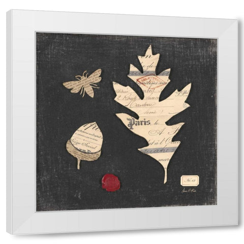 Linen Memoir 3 White Modern Wood Framed Art Print by Fisk, Arnie