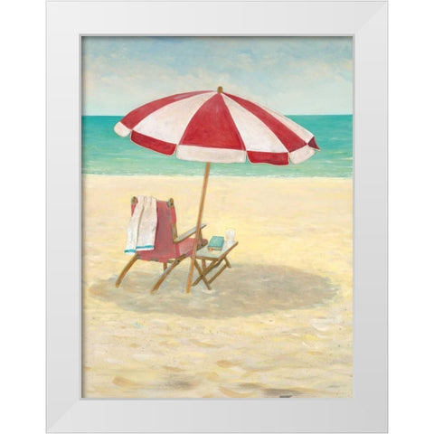 Holiday Time White Modern Wood Framed Art Print by Fisk, Arnie
